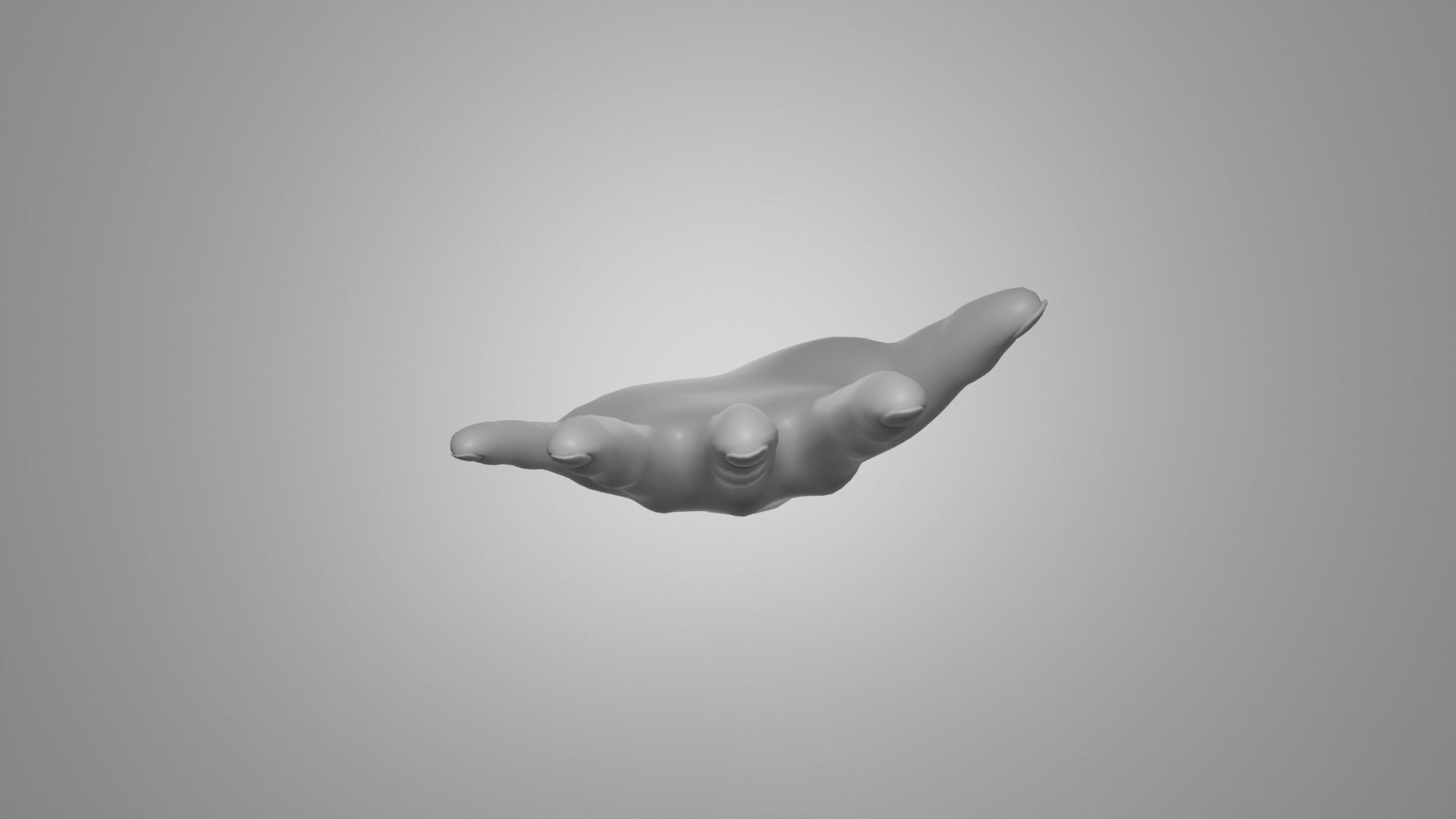 hand PBR low-poly mannequin Low-poly 3D model_6