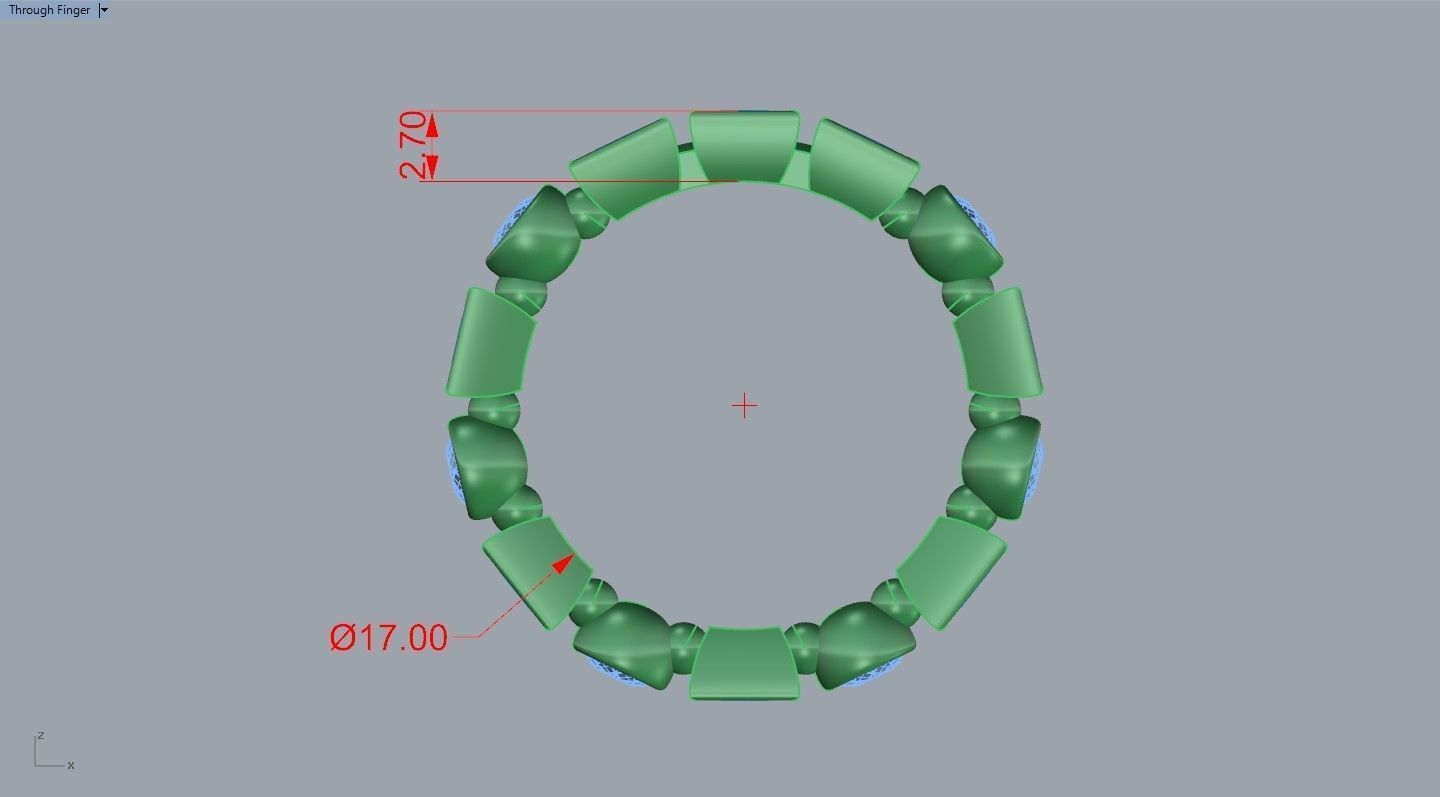 Ring model emerald eternity 3D print model_10