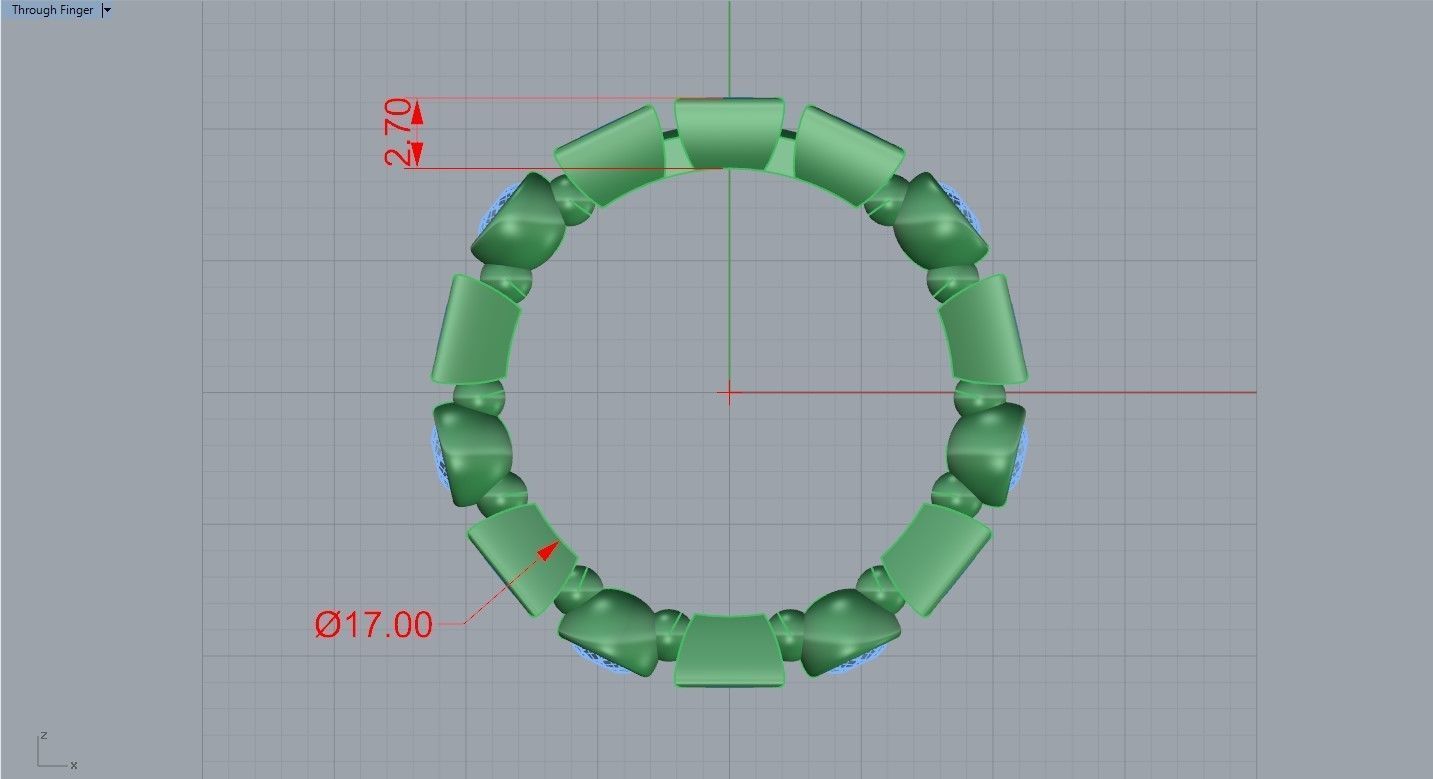 Ring model emerald eternity 3D print model_8