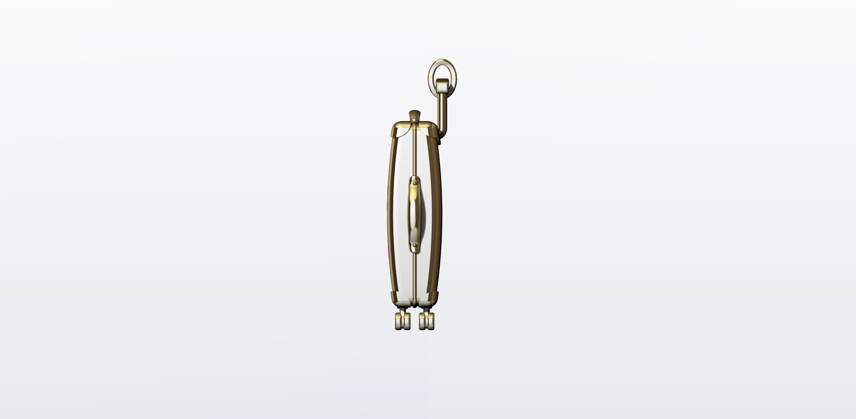 Suitcase colorful pendant 3D print model_2