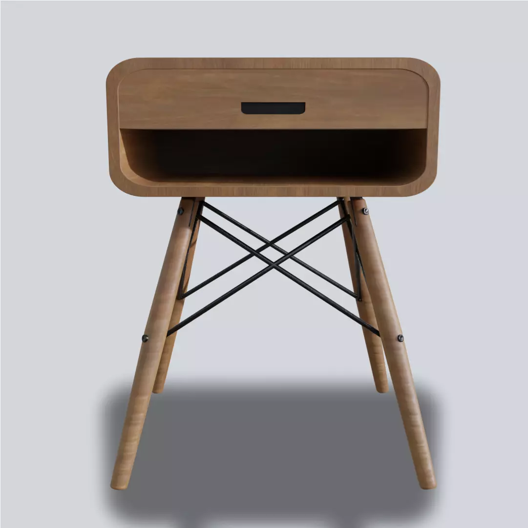 Bedside Table Eames Eiffel 3D model