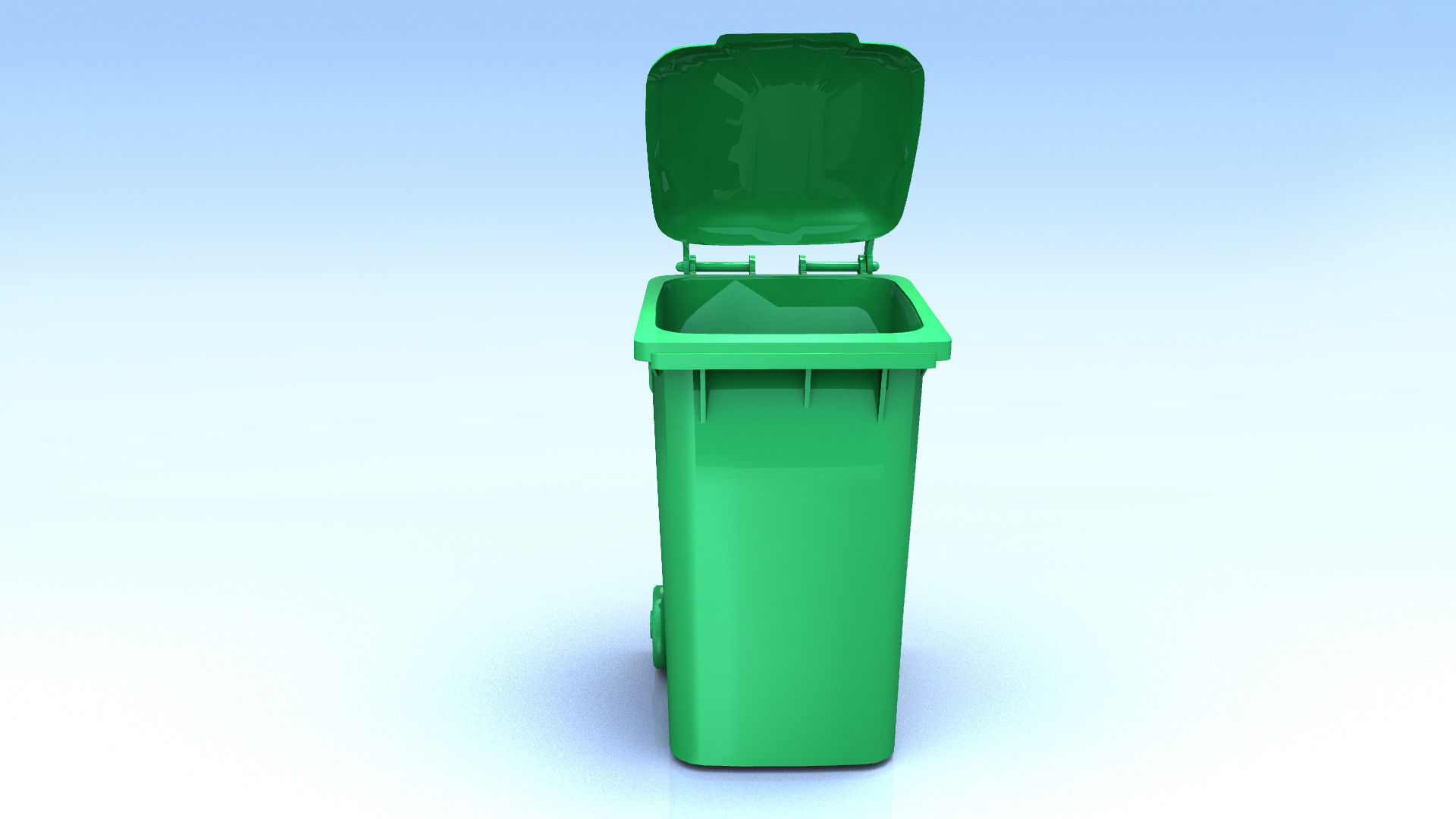 Plastic Trash Can 3D model 3D model_4