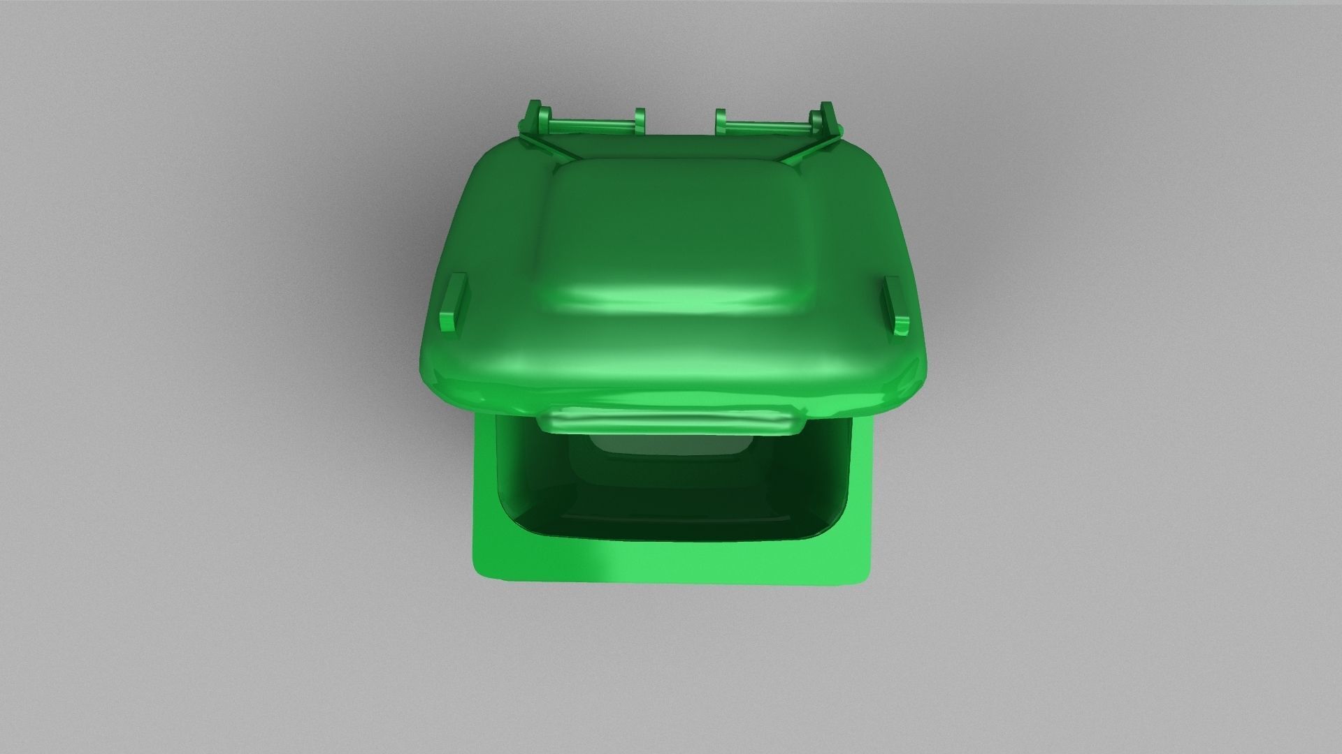Plastic Trash Can 3D model 3D model_6