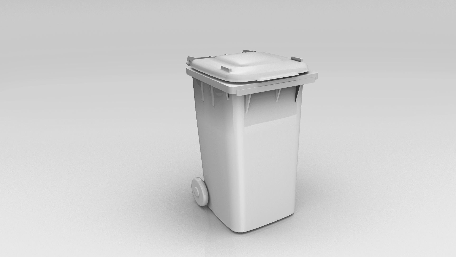 Plastic Trash Can 3D model 3D model_7
