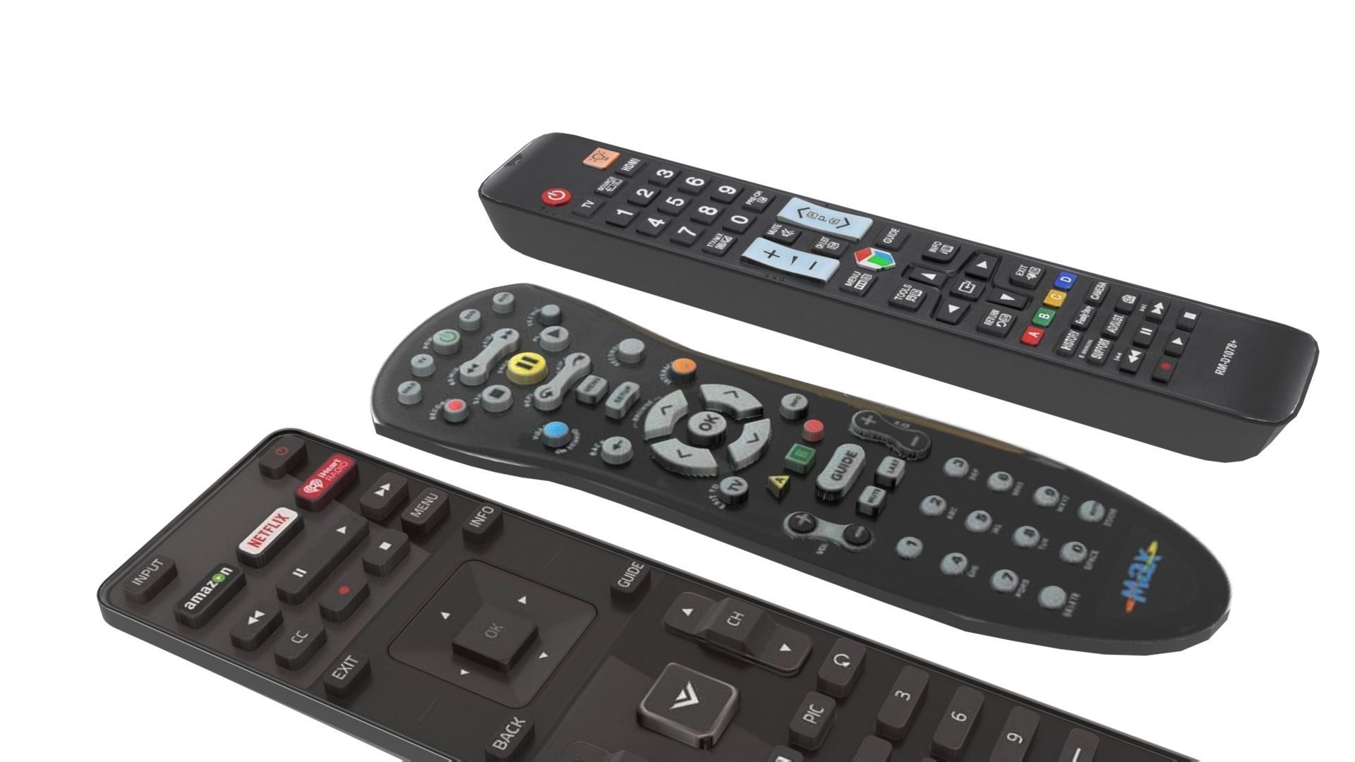 Remote Controls Set 3D model_23
