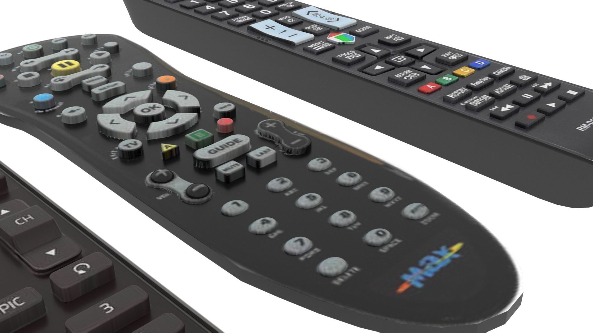 Remote Controls Set 3D model_19