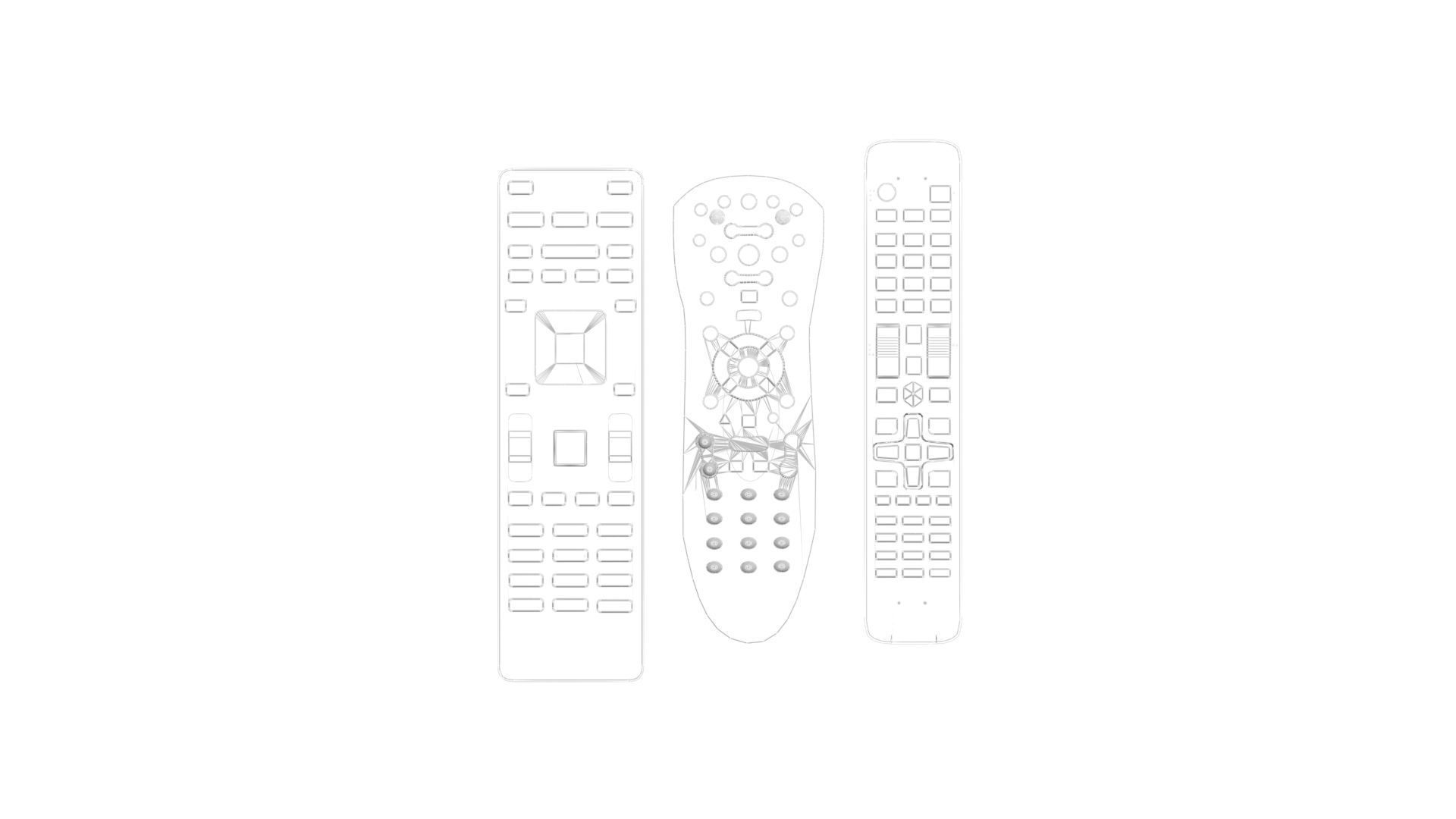 Remote Controls Set 3D model_39