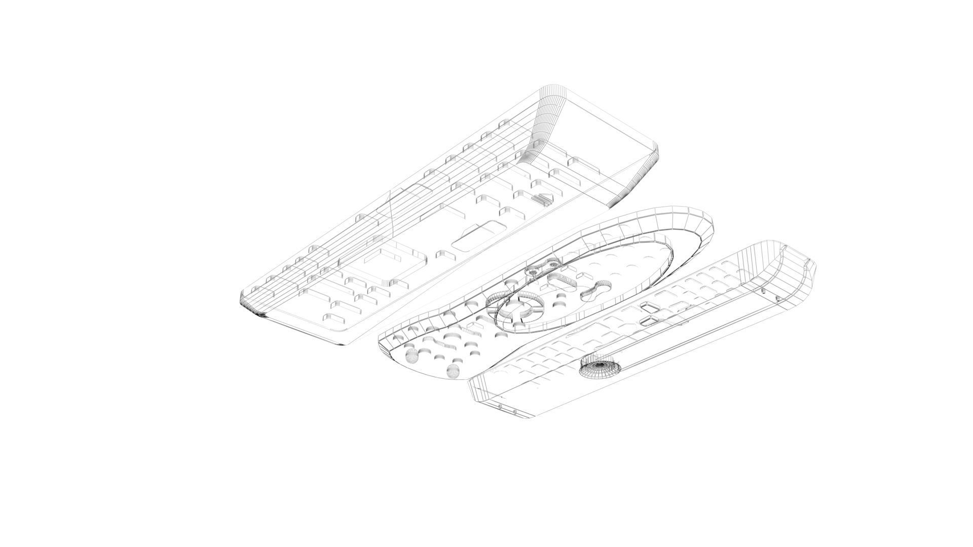 Remote Controls Set 3D model_37