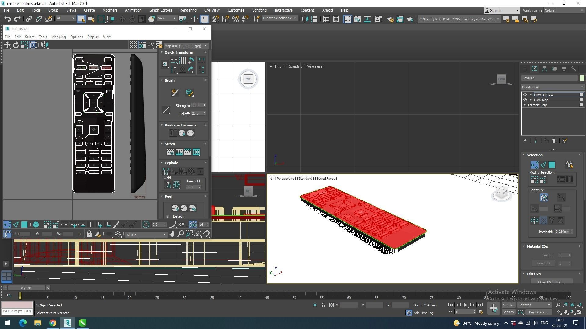 Remote Controls Set 3D model_45