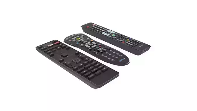 Remote Controls Set 3D model
