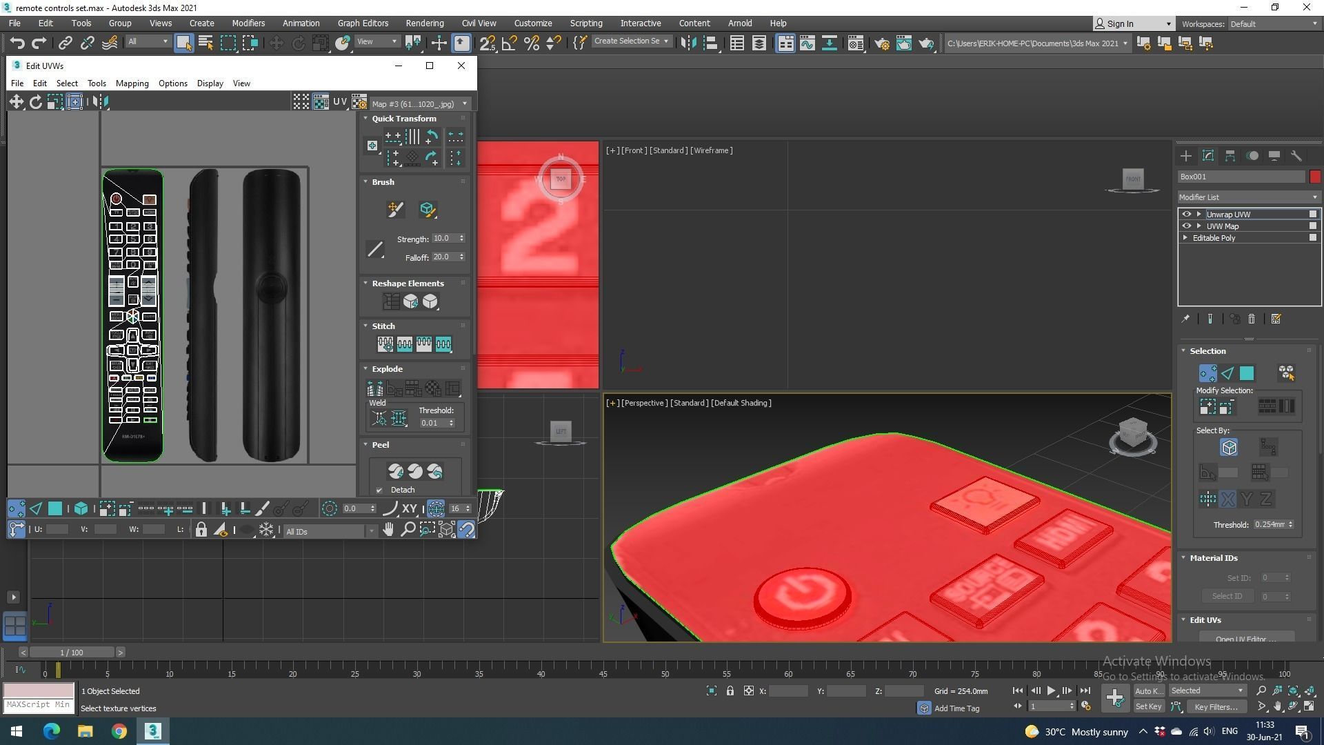 Remote Controls Set 3D model_46