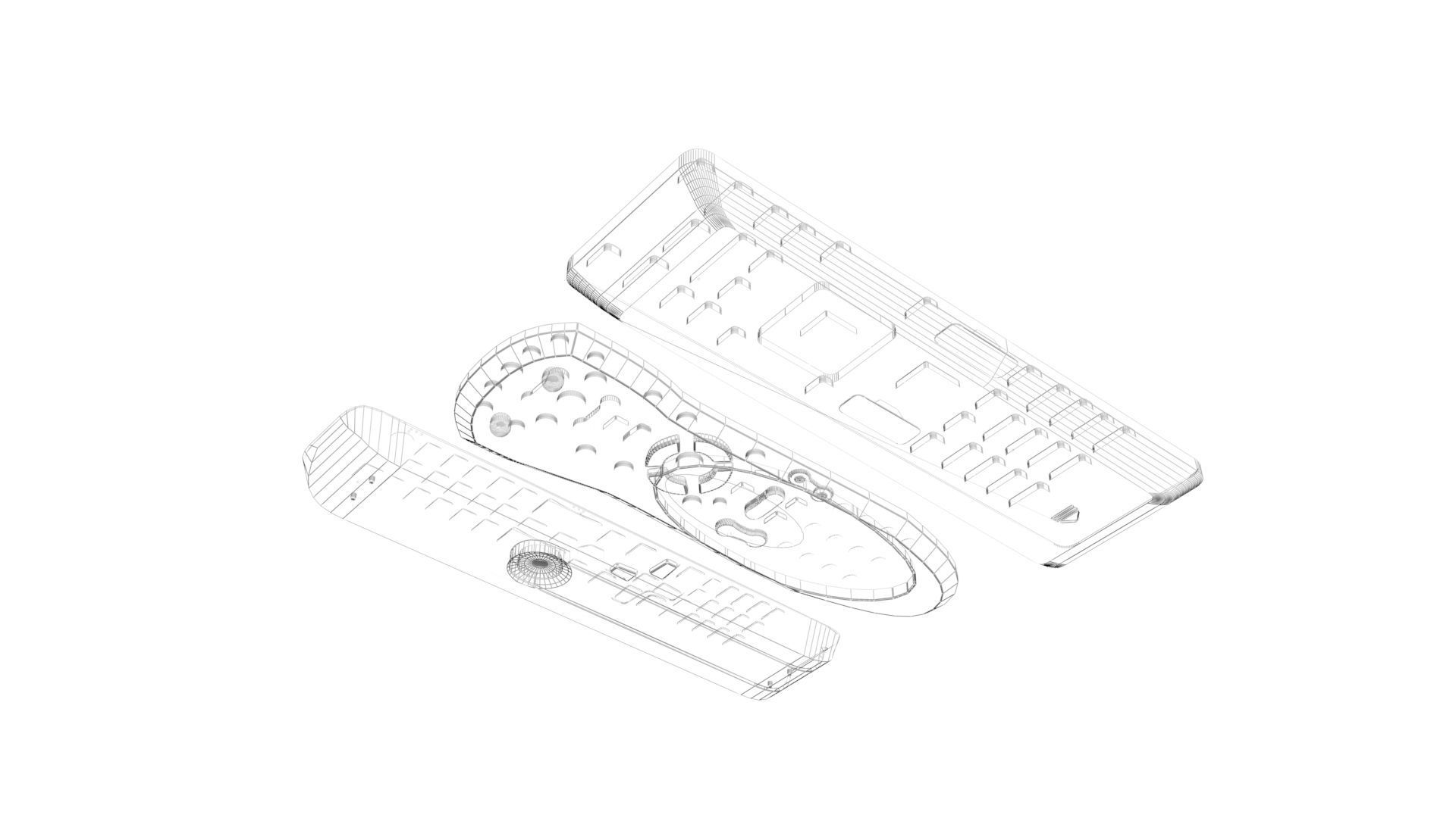 Remote Controls Set 3D model_35