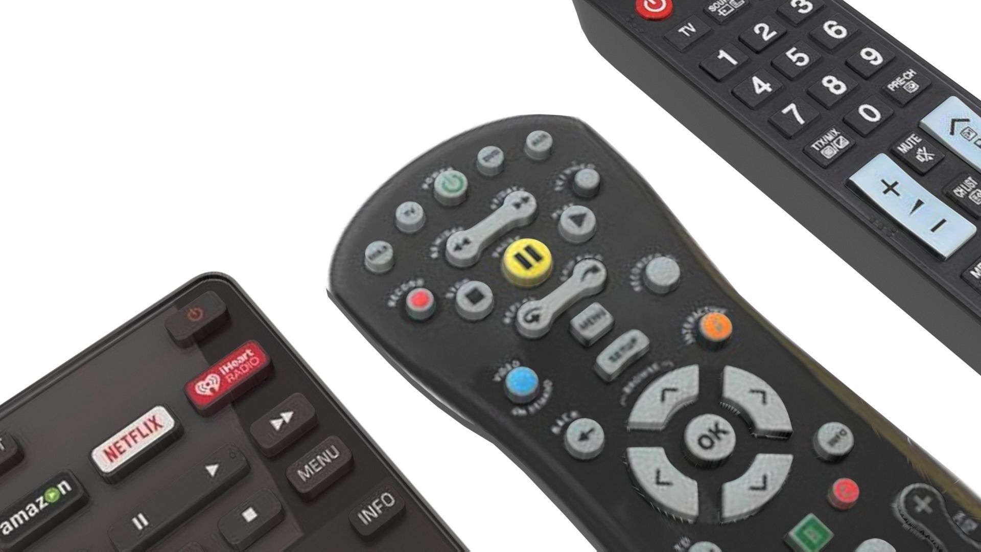 Remote Controls Set 3D model_11