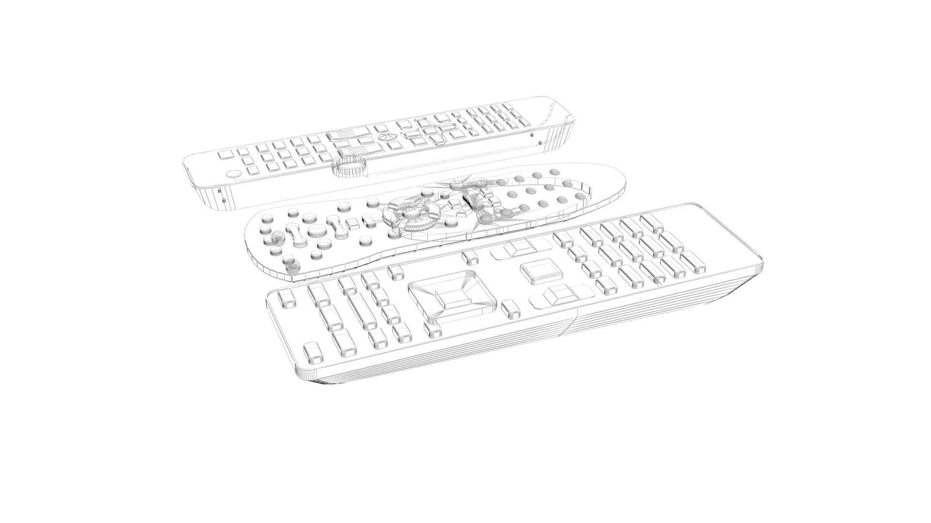Remote Controls Set 3D model_33
