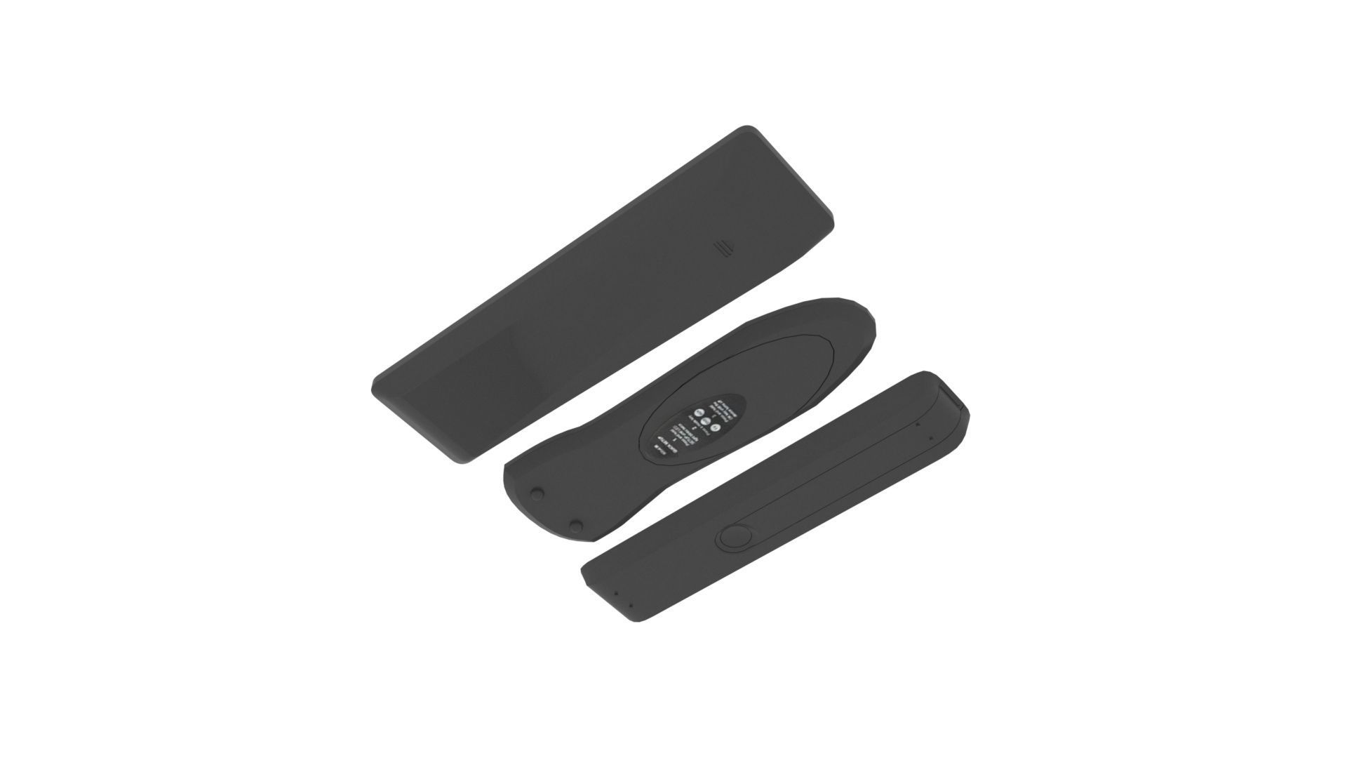 Remote Controls Set 3D model_3