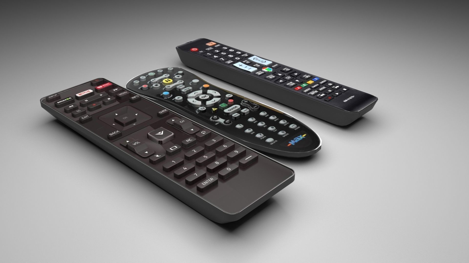 Remote Controls Set 3D model_43