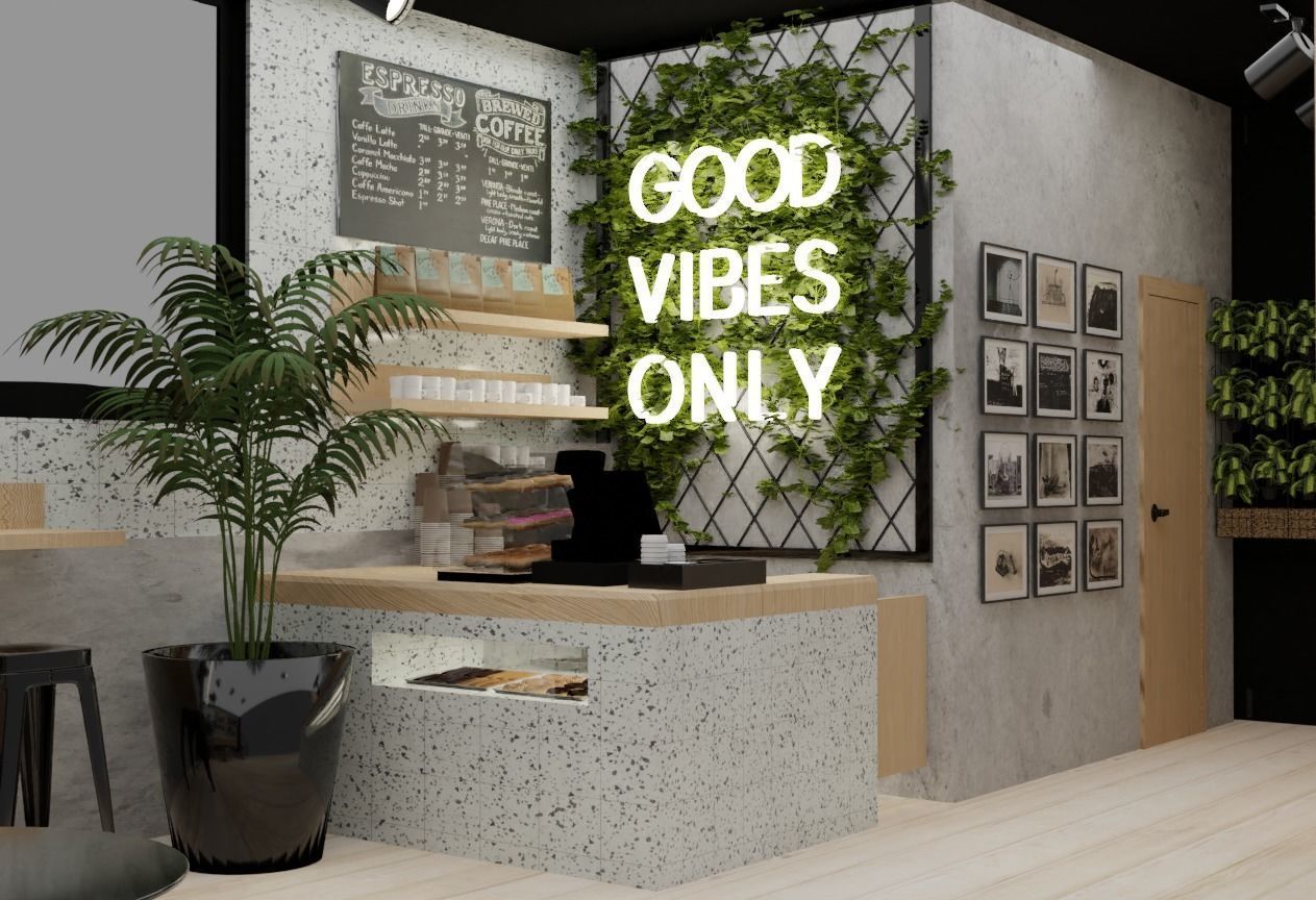 Modular Cafe Coffee Bar Shipping Container 3D model 3D model_5