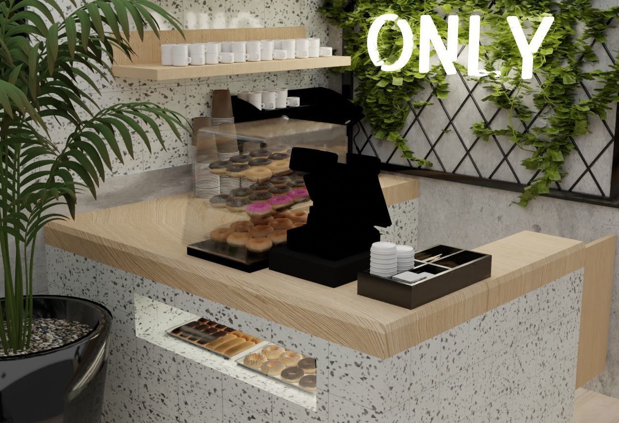 Modular Cafe Coffee Bar Shipping Container 3D model 3D model_6