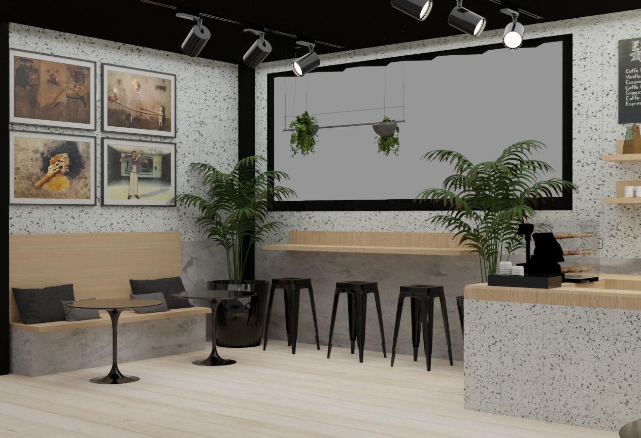 Modular Cafe Coffee Bar Shipping Container 3D model 3D model_9