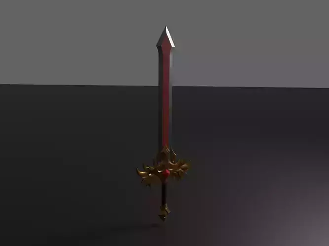 Sword low-poly game ready