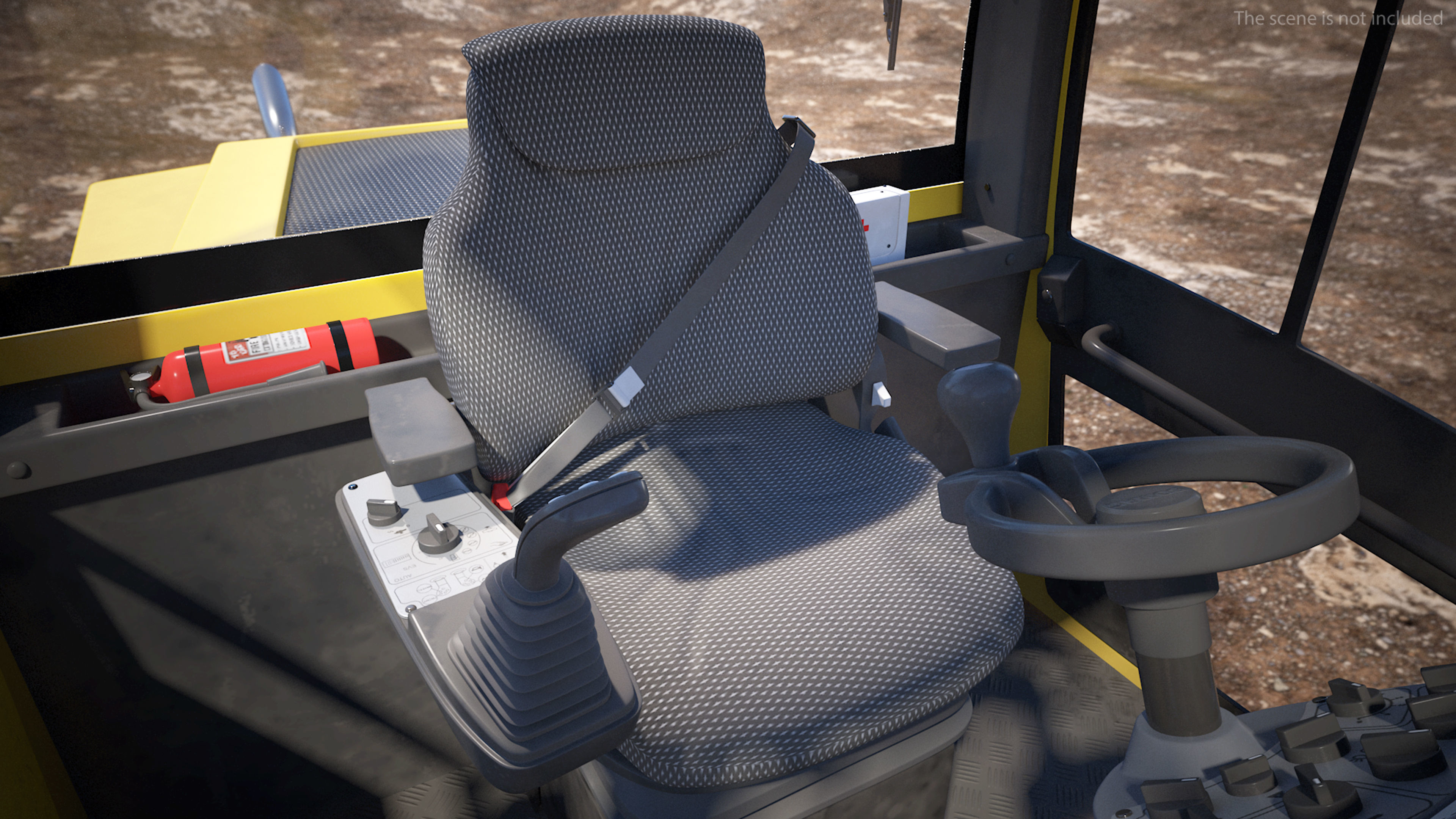 BOMAG BW226 PDH5 Single Drum Compactor Dirty Rigged 3D model_16