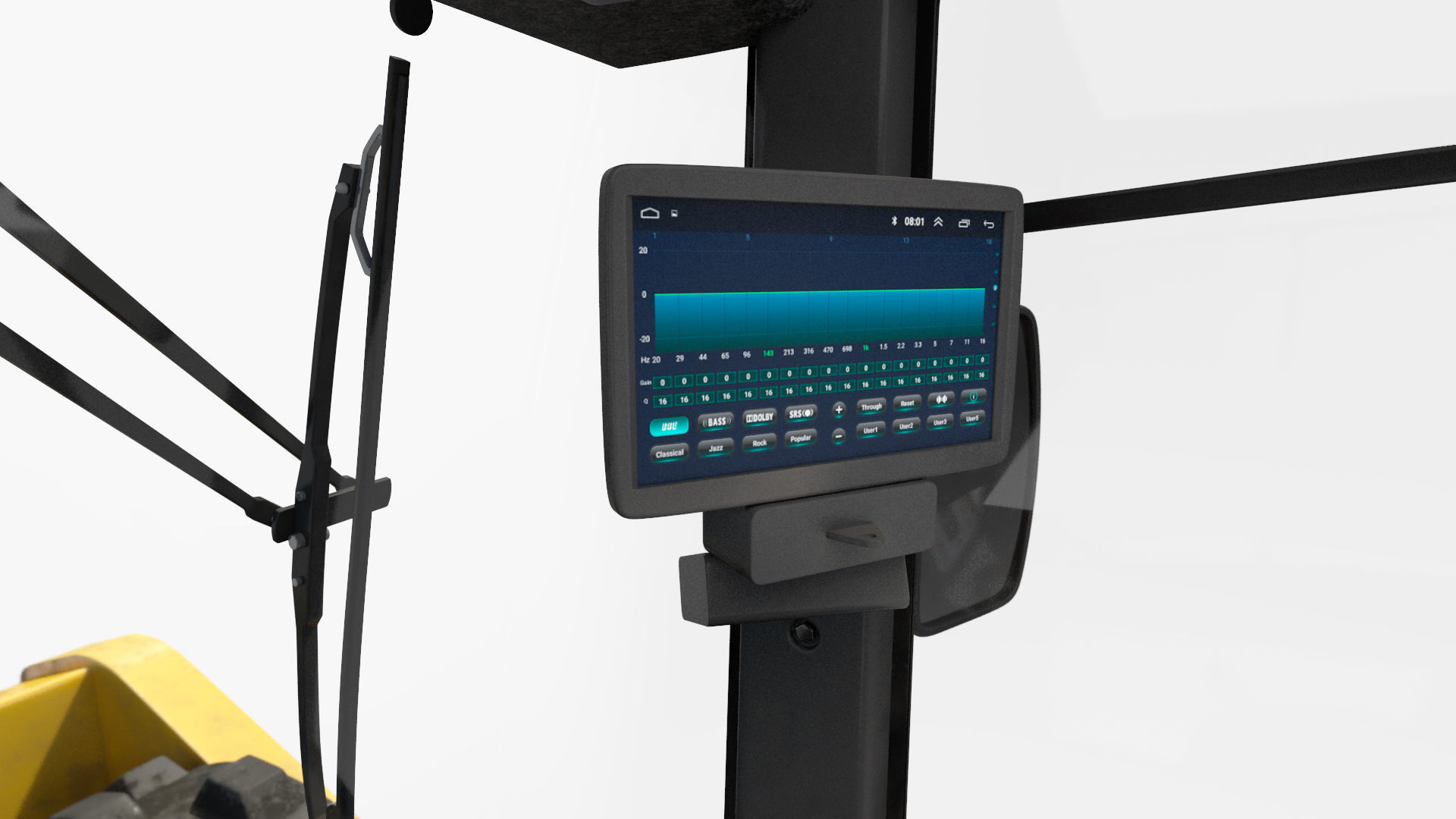 BOMAG BW226 PDH5 Single Drum Compactor Dirty Rigged 3D model_39