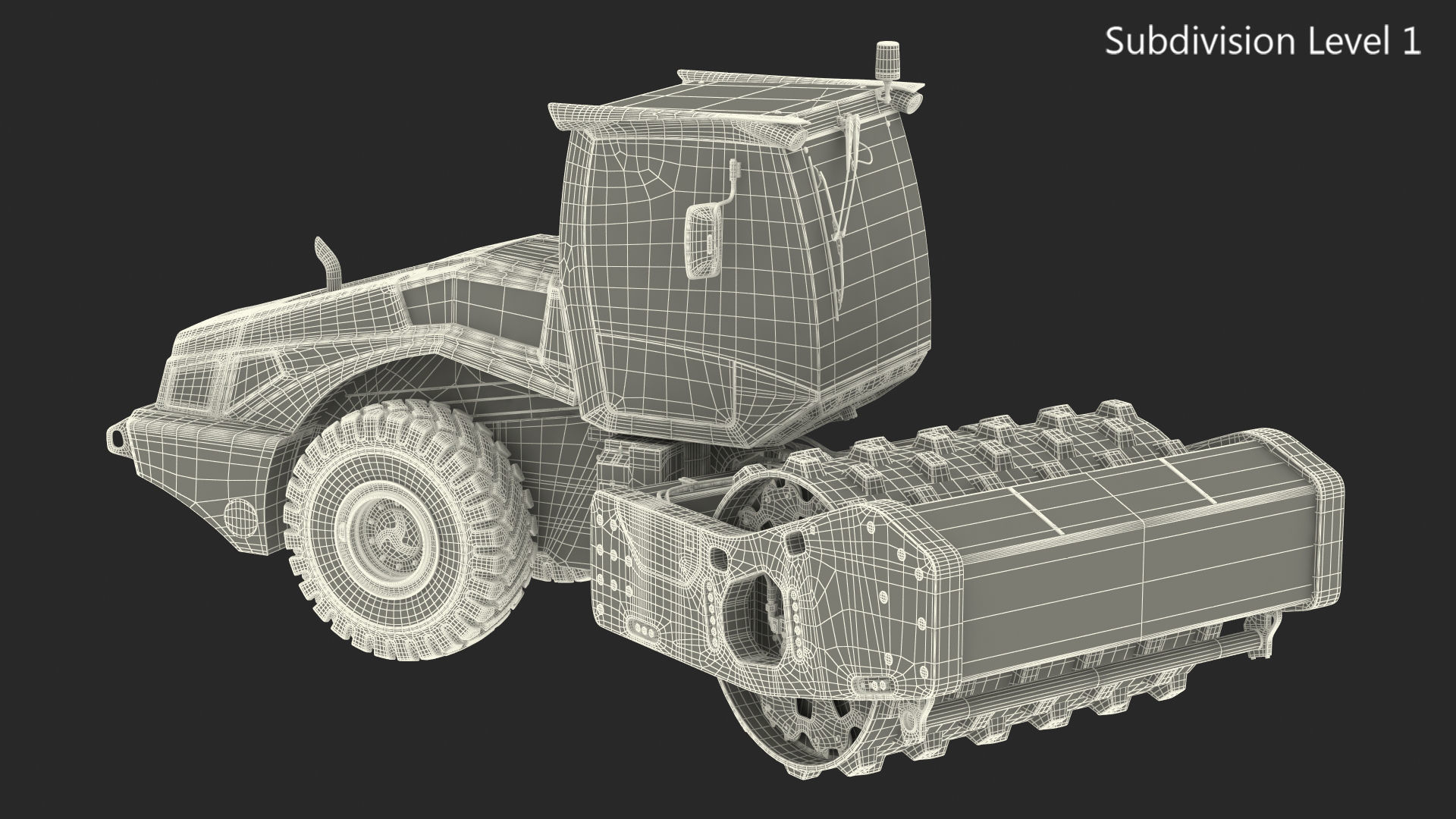 BOMAG BW226 PDH5 Single Drum Compactor Dirty Rigged 3D model_44