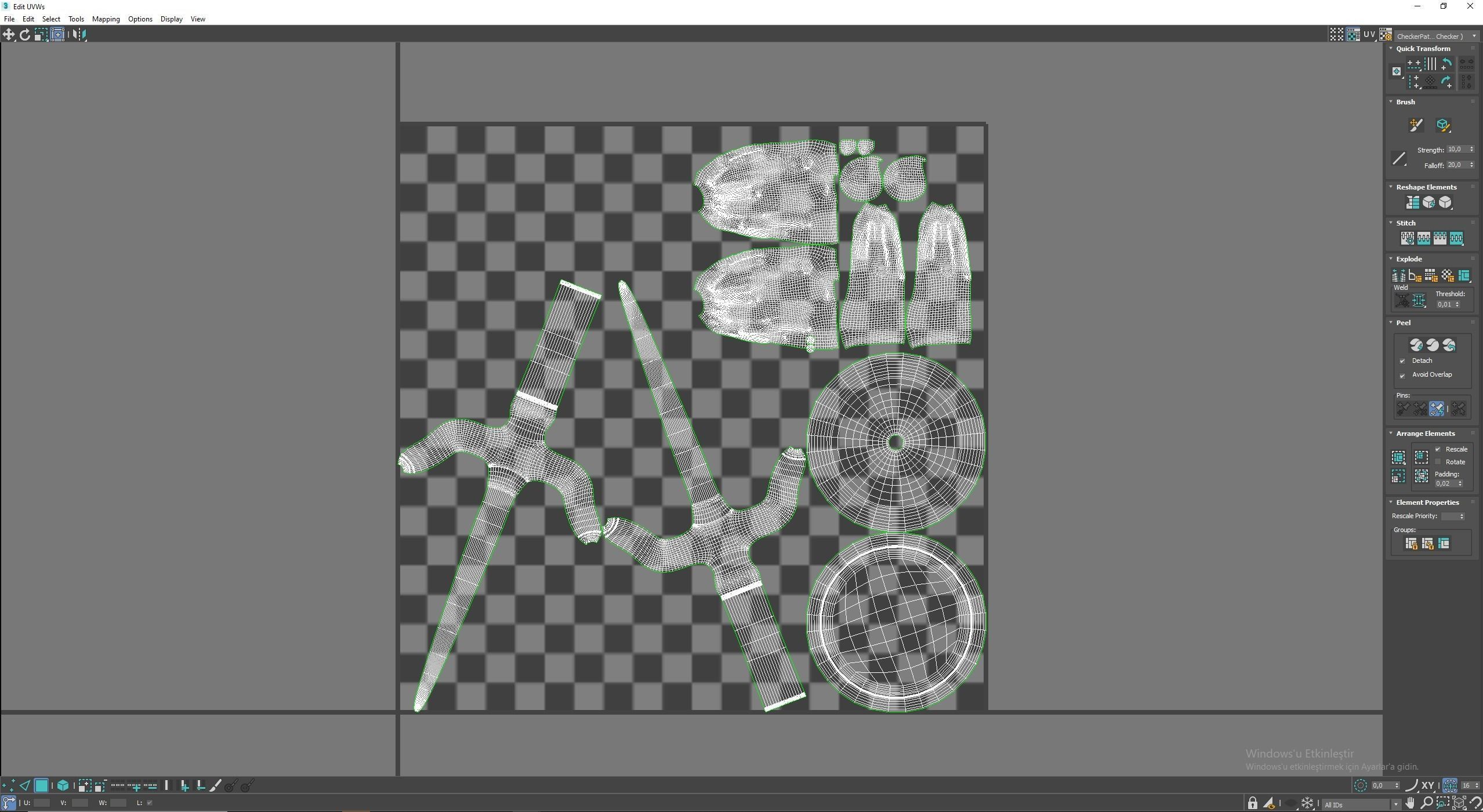 Candle Holder Low-poly 3D model_7