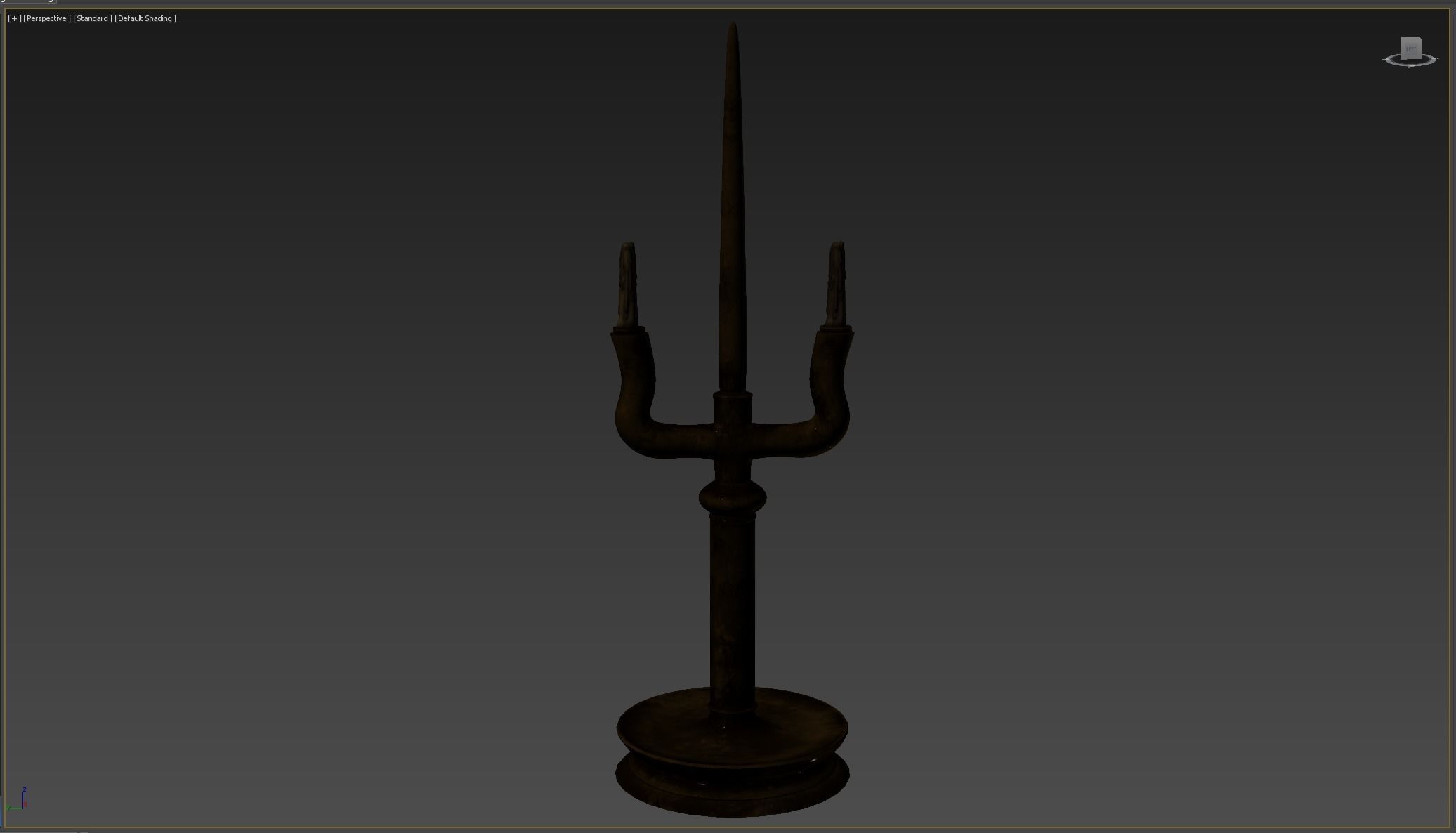 Candle Holder Low-poly 3D model_5