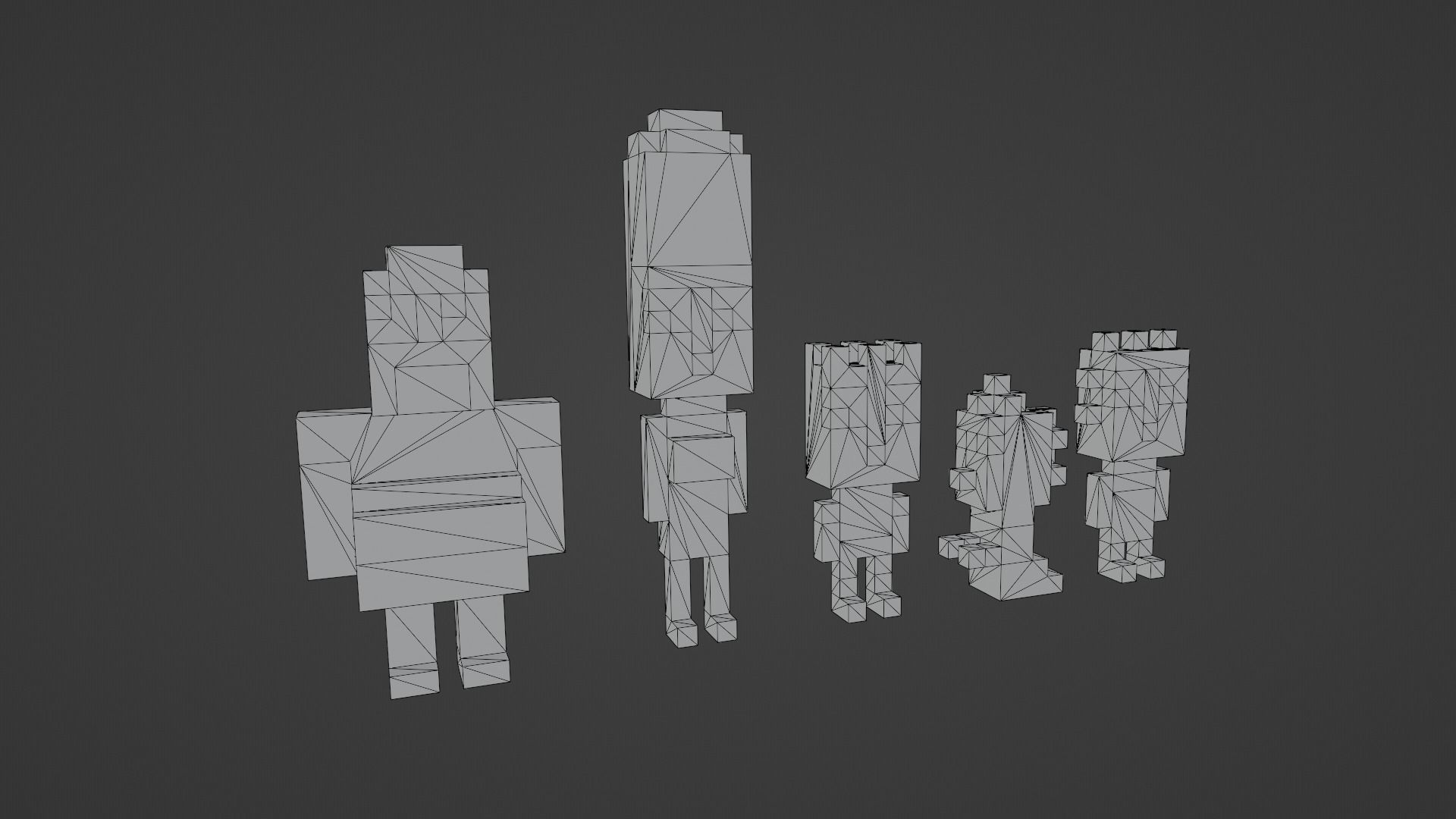 Voxel Simpsons Low-poly 3D model_12