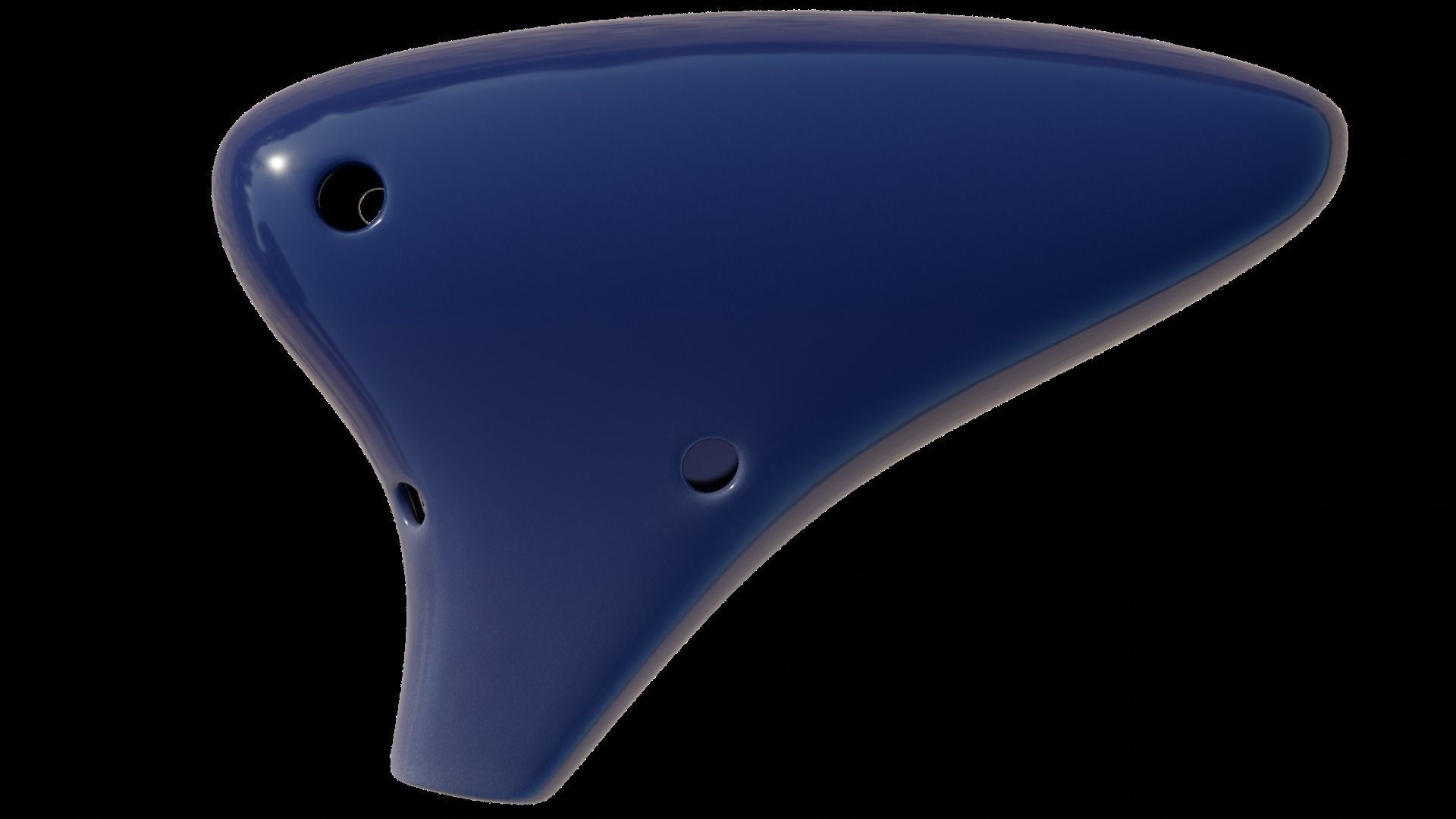 Ocarina musical instrument 3D model_2
