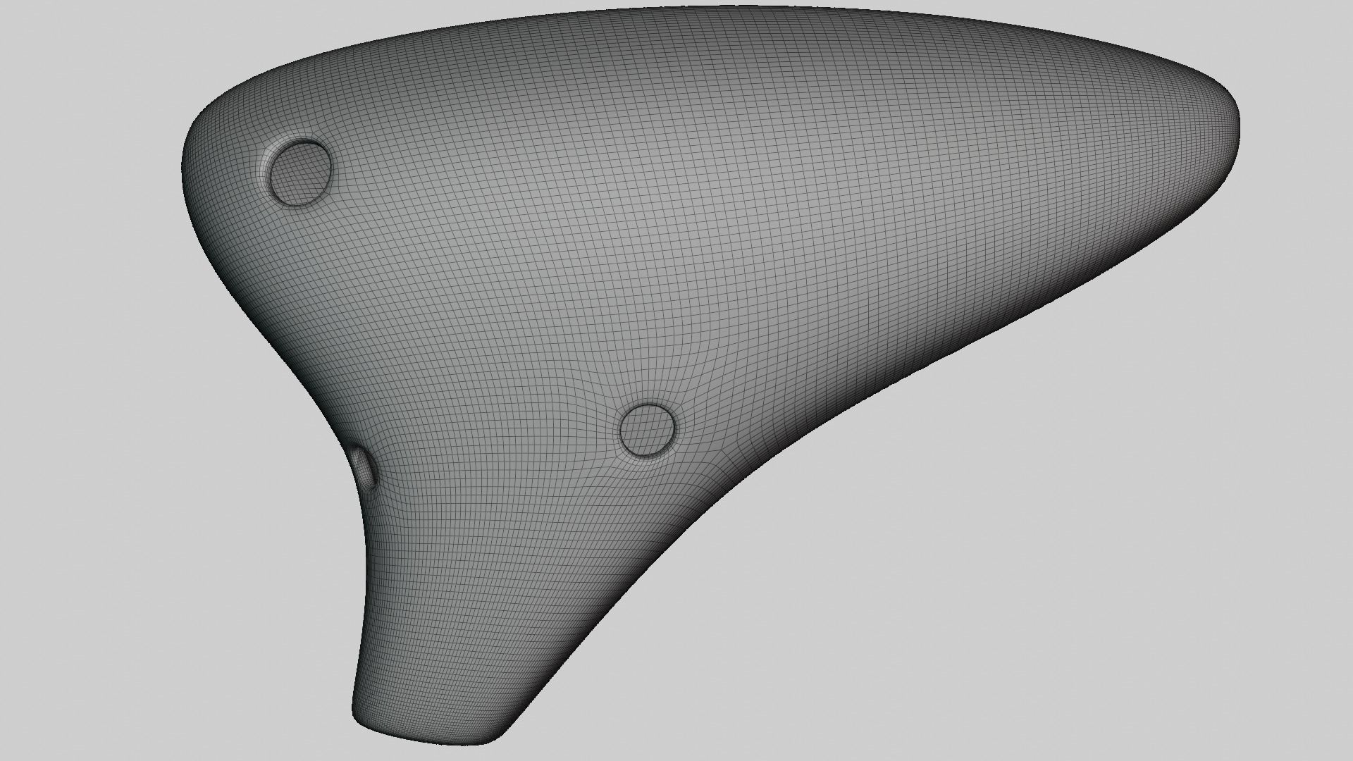 Ocarina musical instrument 3D model_6