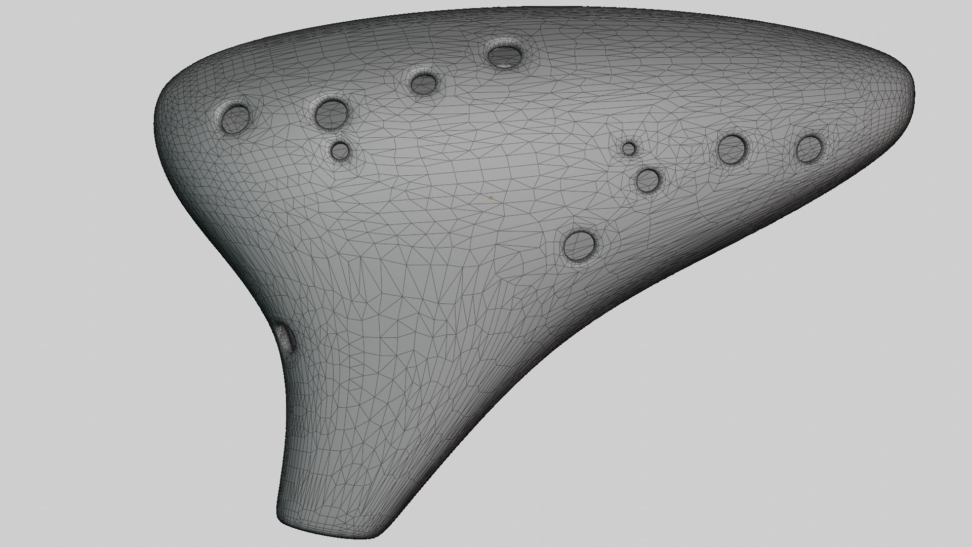 Ocarina musical instrument 3D model_7