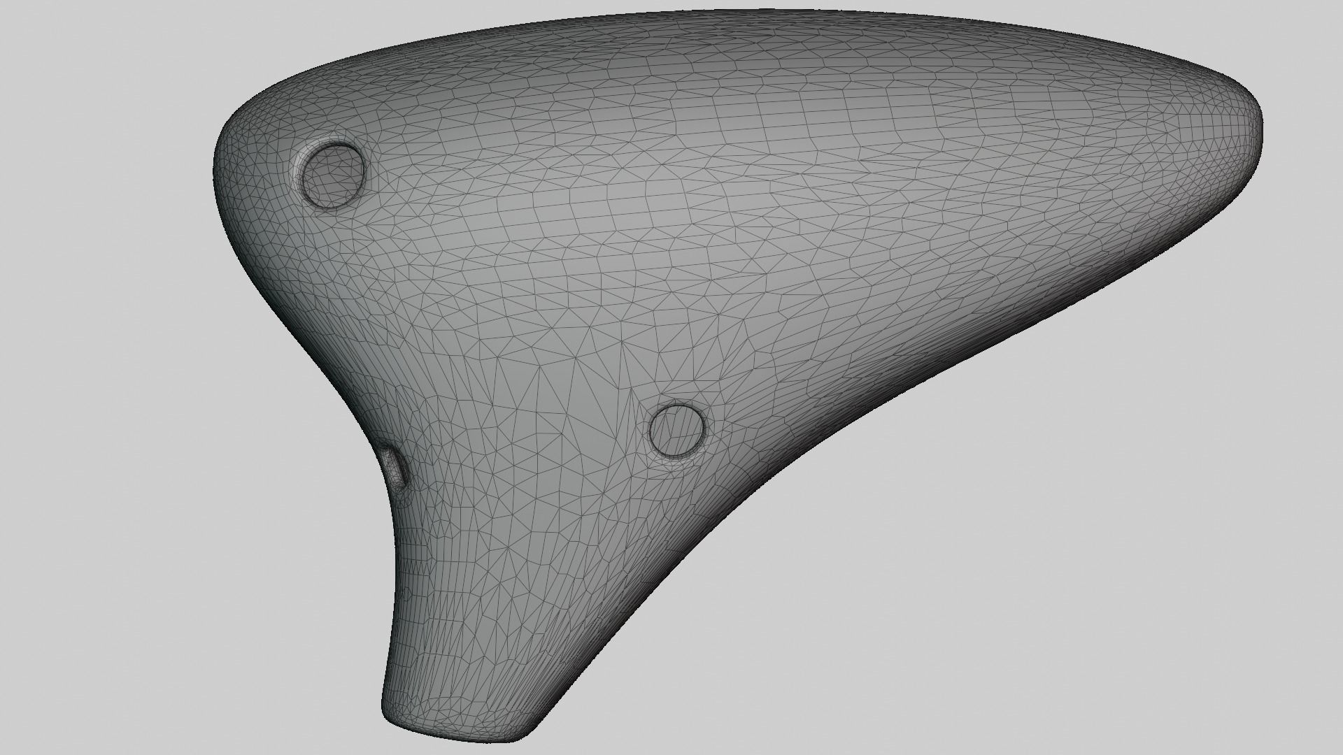 Ocarina musical instrument 3D model_8