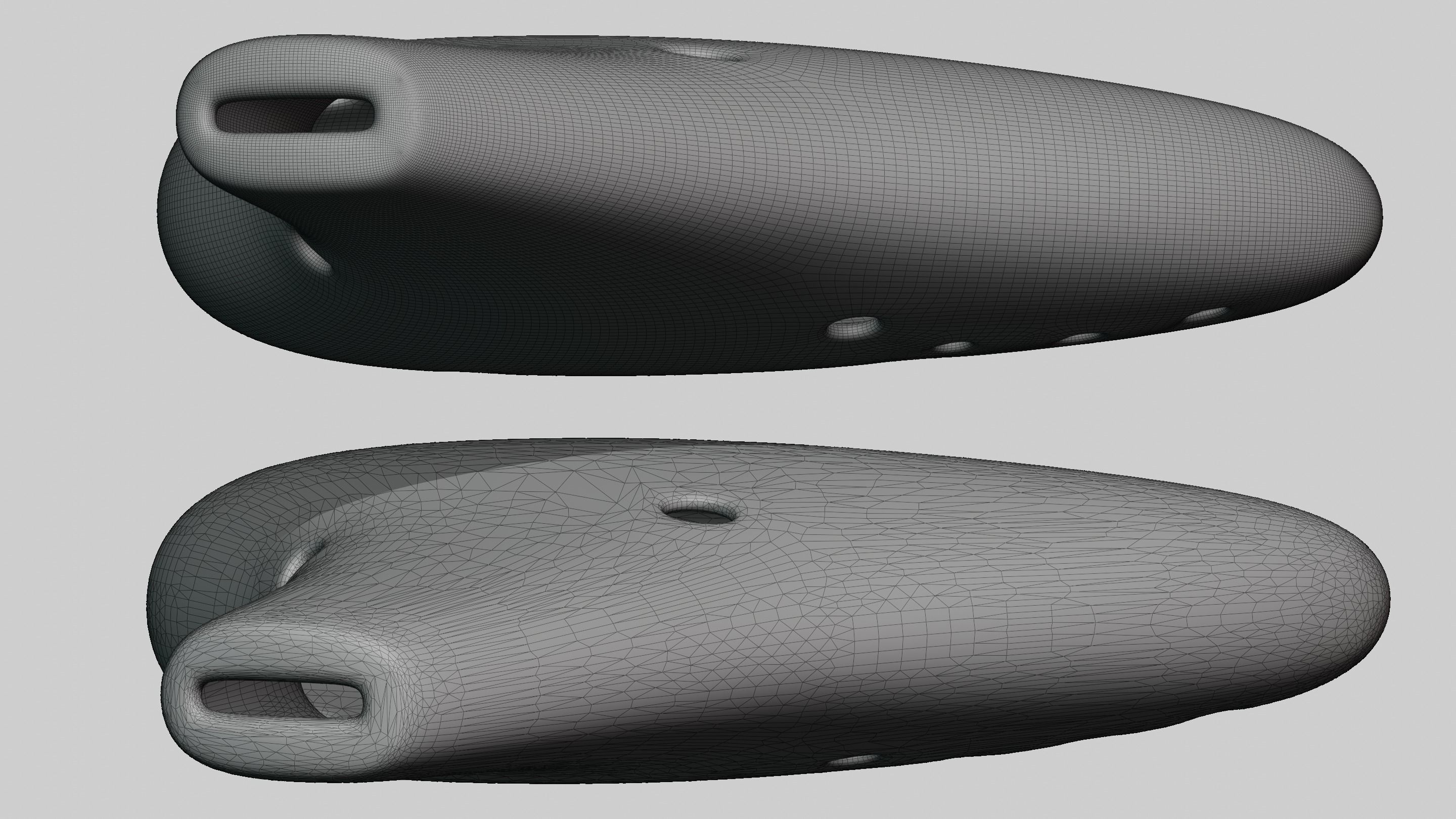 Ocarina musical instrument 3D model_9