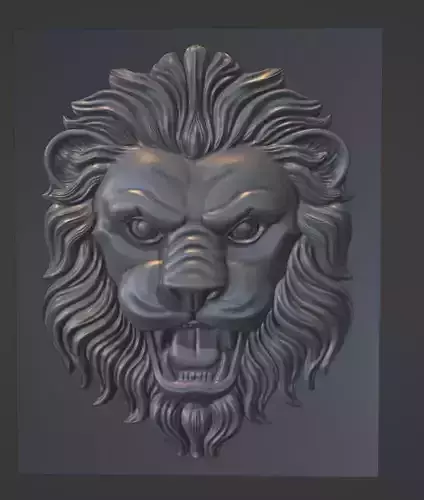 Lion 3D head