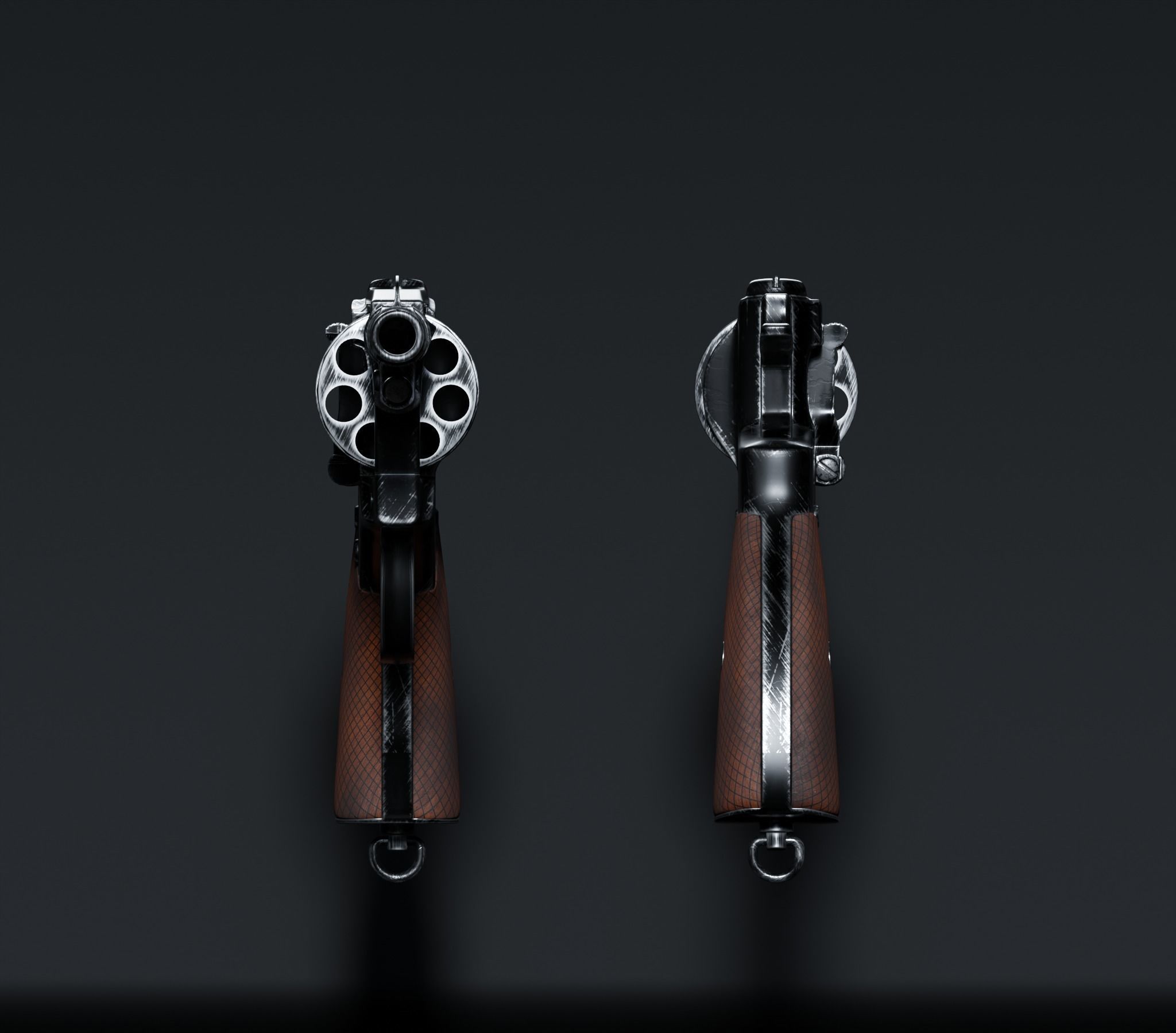 Revolver Nagant 1895  Free 3D model_2