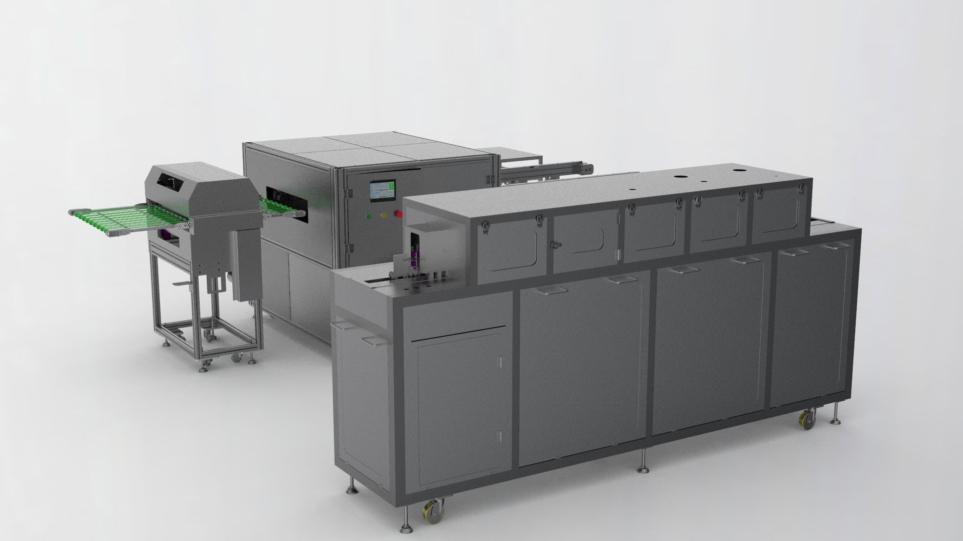 Pcb board cleaning machine collection 3D model_2