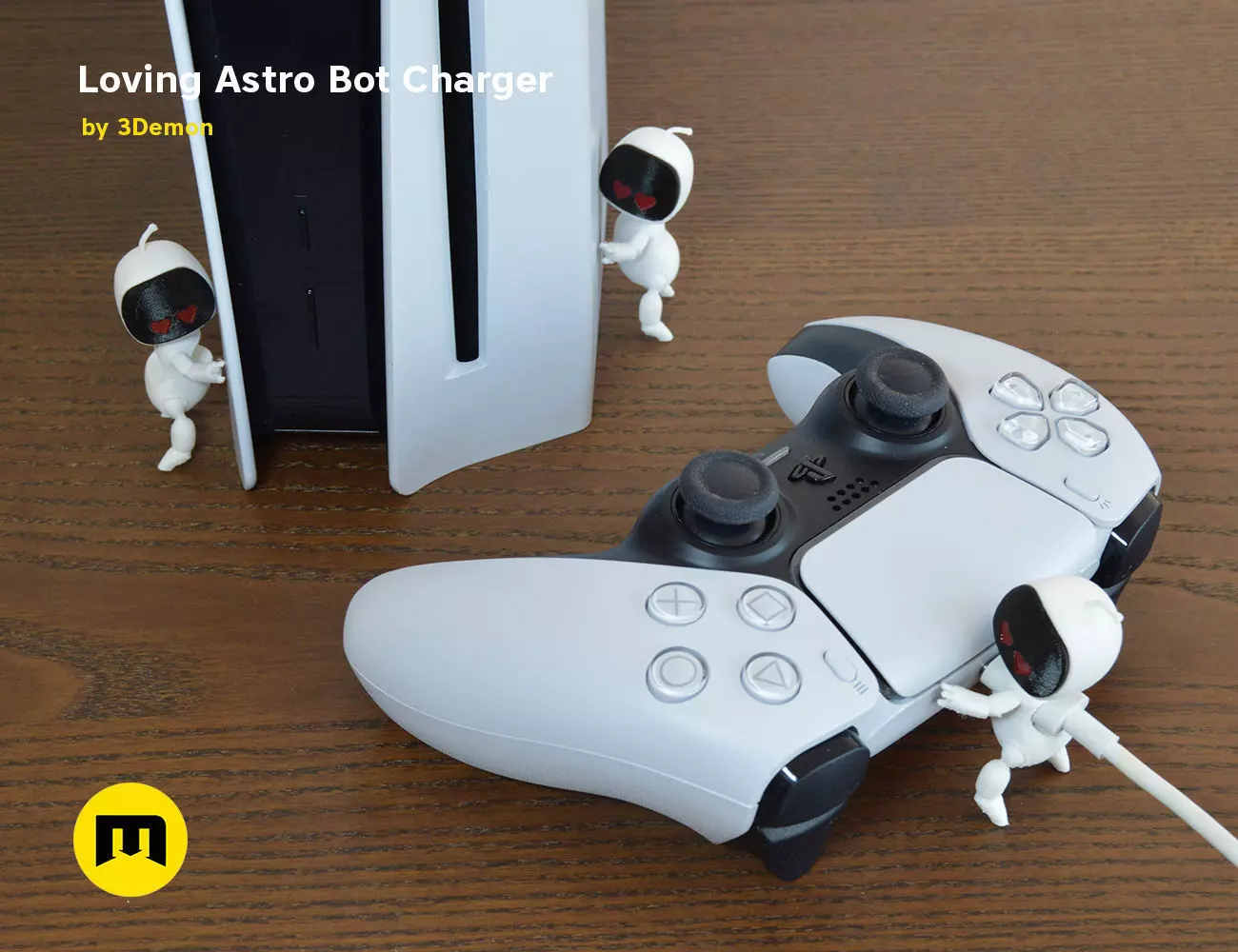Astro Bot PS5 Controller Charger 3D print model