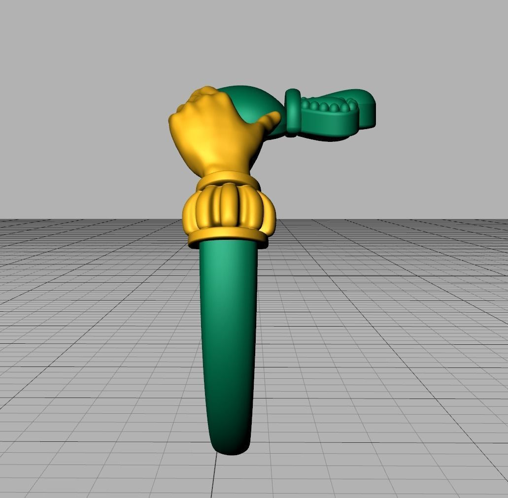 Heavy Twotone Claddagh Ring Friendship Heart Ring 3dmodel 3D print model_12