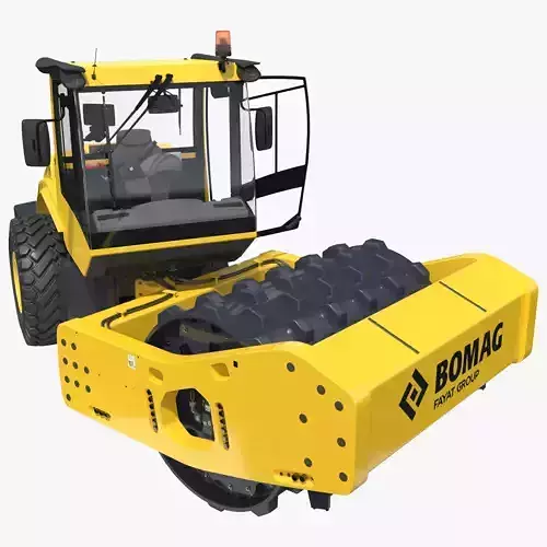 BOMAG BW226 PDH5 Single Drum Compactor New Rigged 3D model