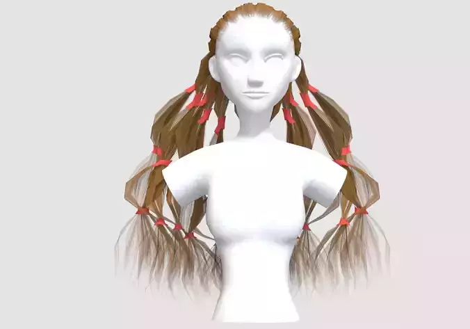 Stylized Long Hairstyle 