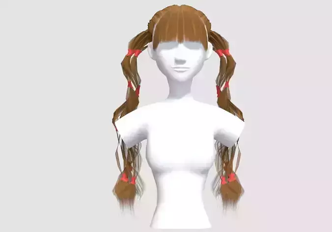 Pigtails Up Hairstyle 