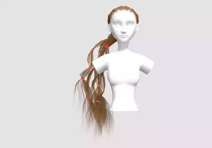 Pigtail Wavy Hairstyle 
