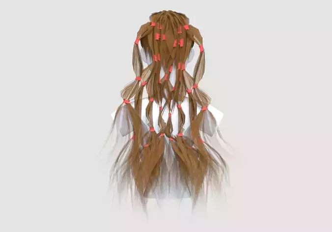 Long Red Hairstyle 
