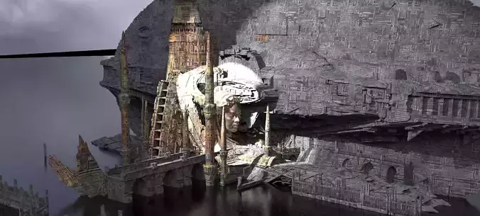 Alien Holy Temples Kit bash 9