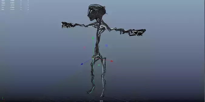 Entity from the Backrooms-rigged 3D model