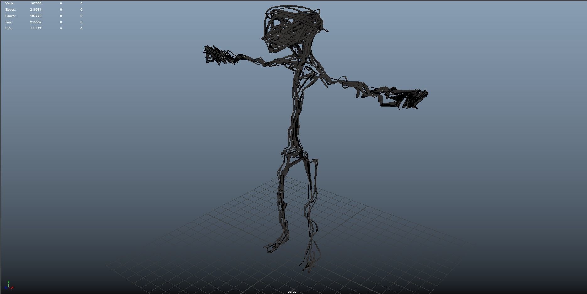 Entity from the Backrooms-rigged 3D model_1