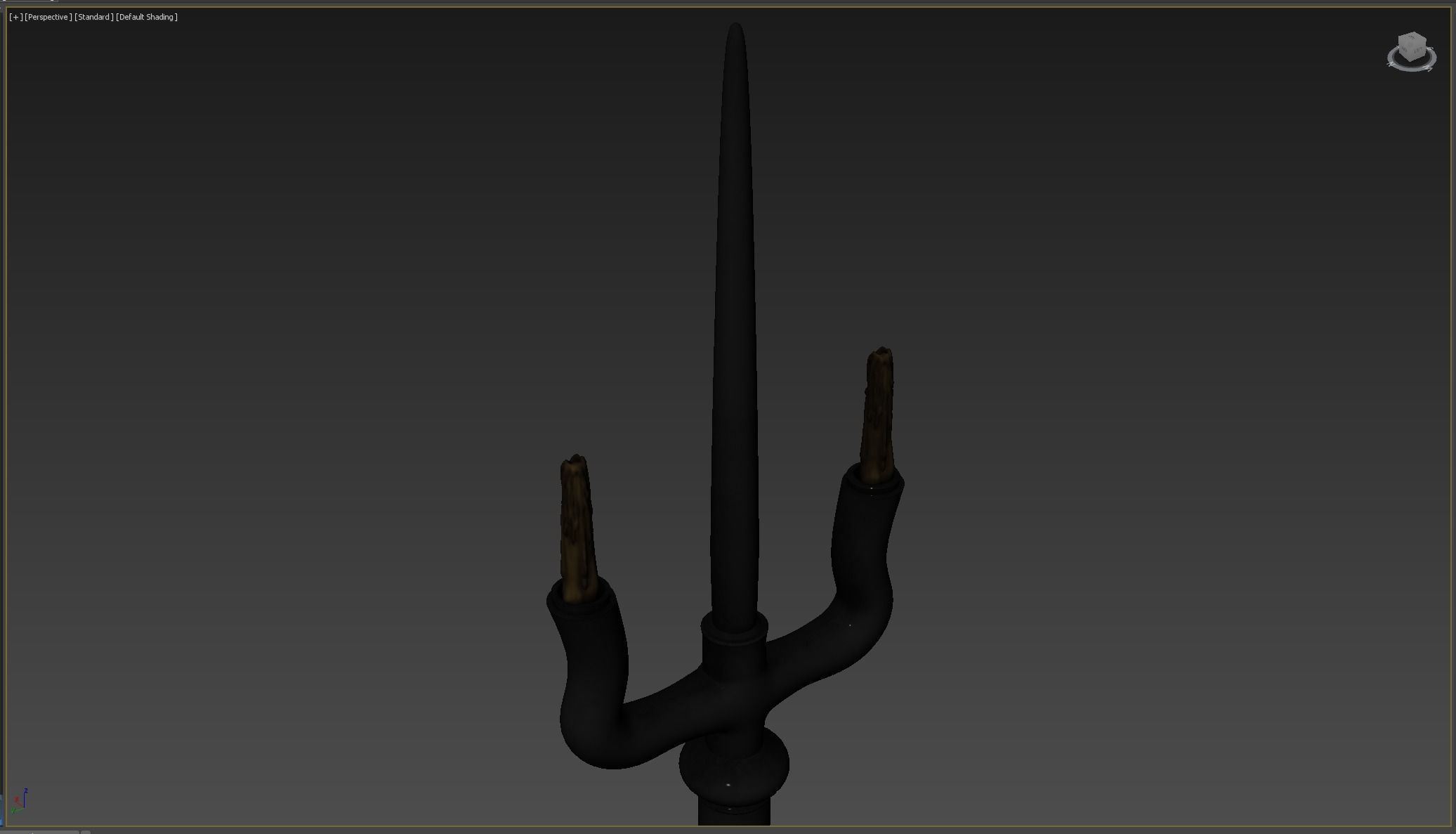 Candle Holder Low-poly 3D model_8