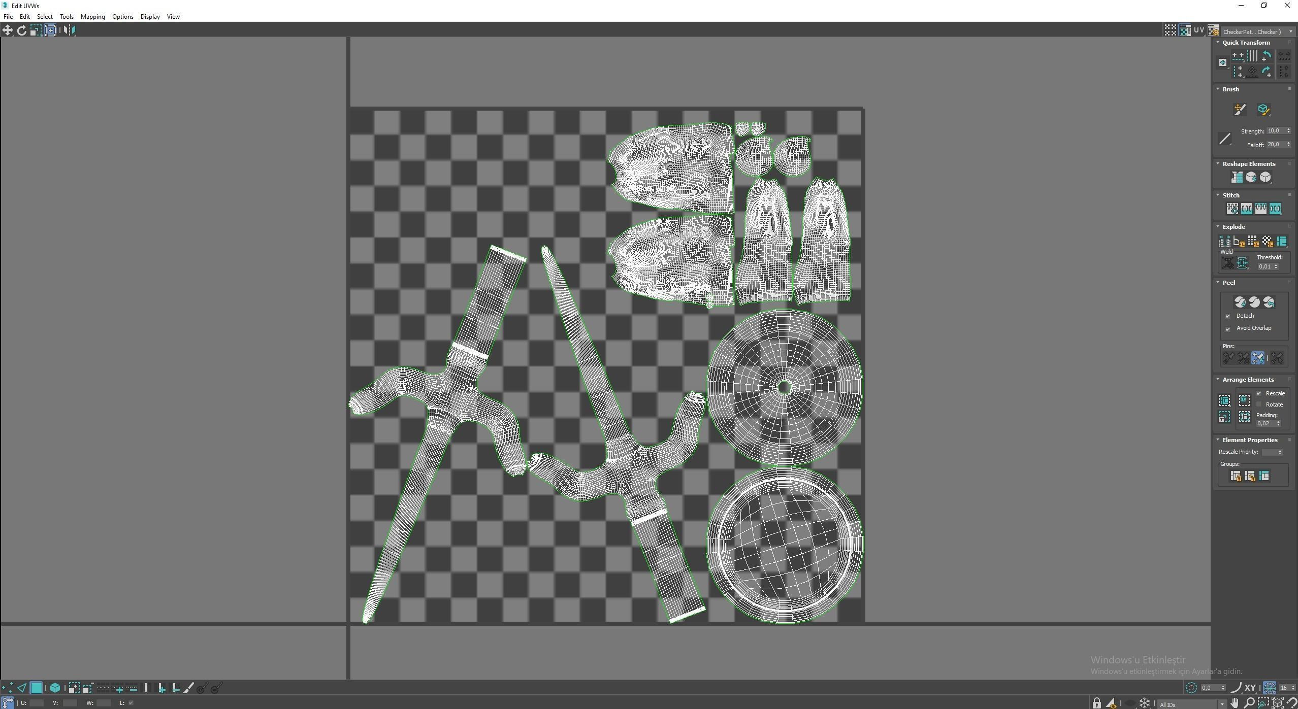 Candle Holder Low-poly 3D model_9